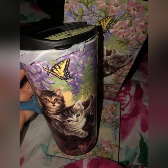 Adorable Travel Cat / Kitten Mug / Tumbler - Picture 8 of 8